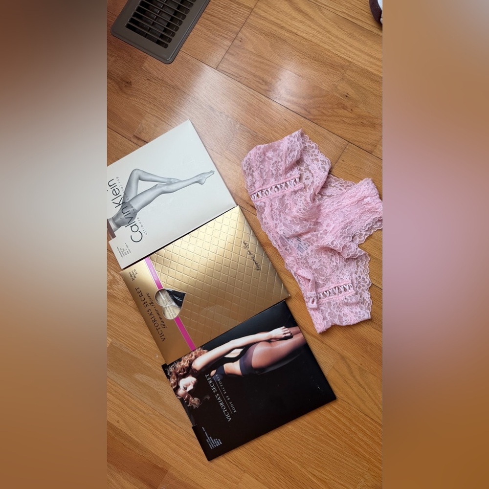 Victoria’s Secret penny hose bundle with small size panties